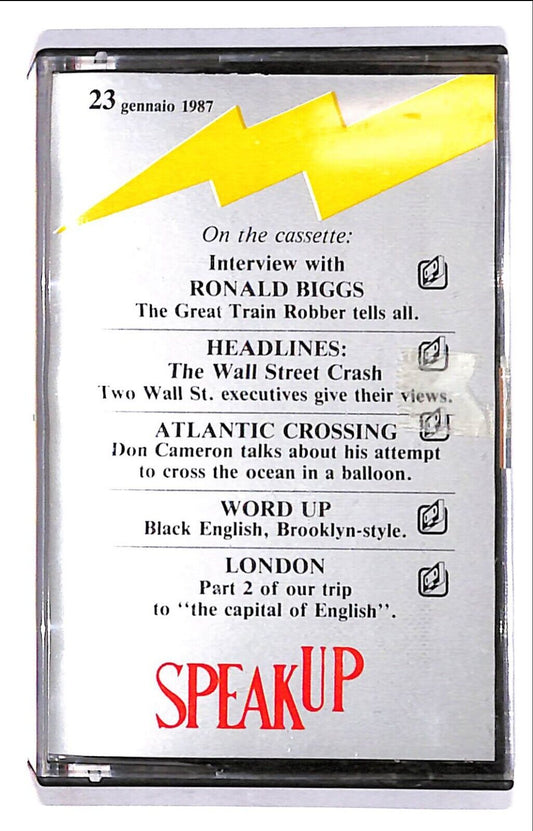 EBOND Various - Speakup 23 Gennaio 1987 Cassetta CA000810