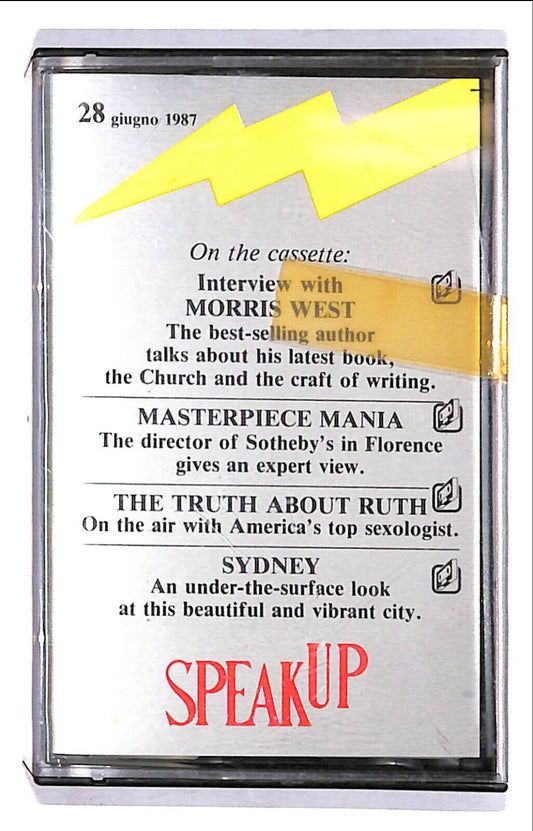 EBOND Various - Speakup 28 Giugno 1987 Cassetta CA000812