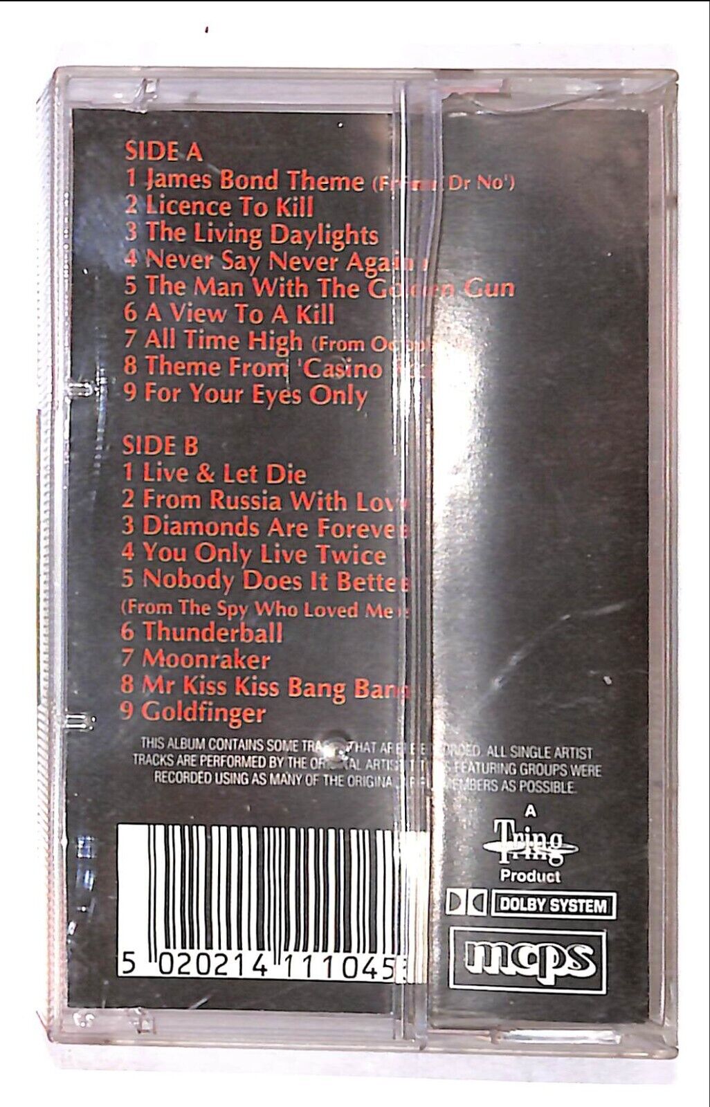 EBOND The London Theatre Orchestra - James Bond Themes Cassetta CA001014