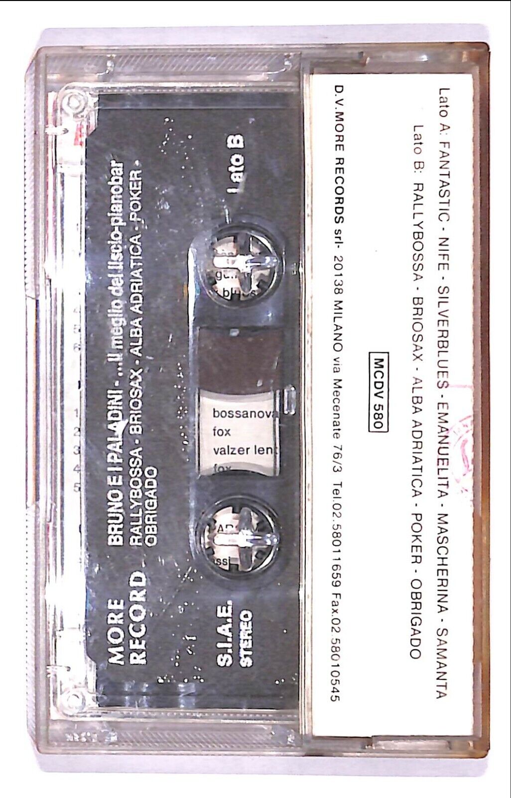 EBOND Bruno & i Paladini - Il Meglio Del Liscio Pianobar Cassetta CA001228