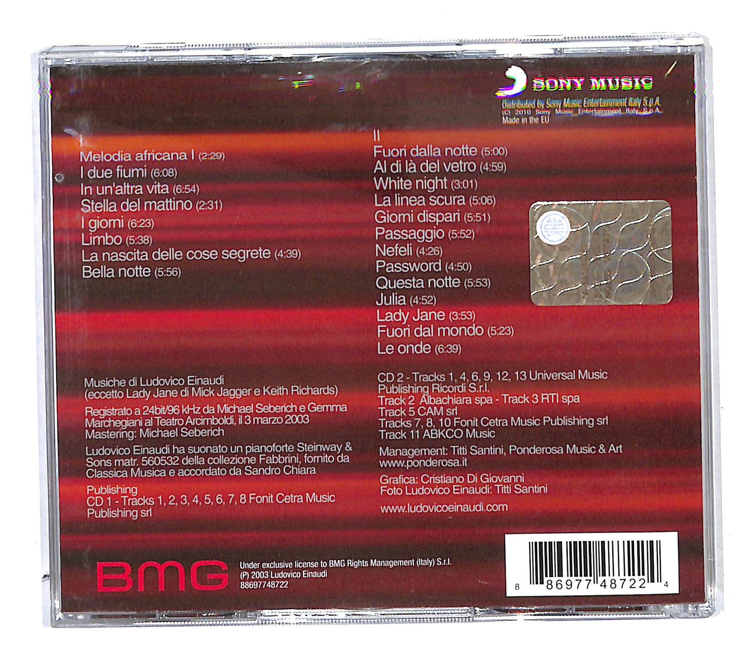 EBOND Ludovico Einaudi - La Scala: Concert 03 03 03 CD CB034330