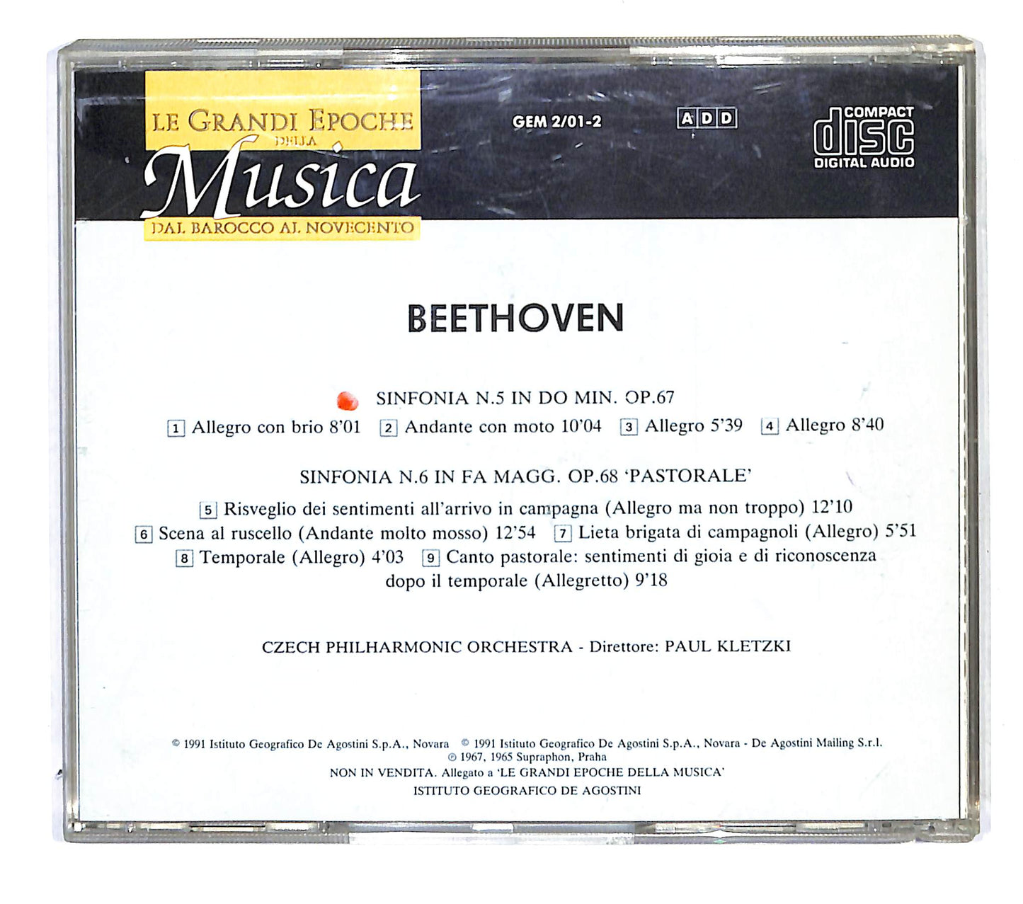 EBOND Beethoven - Sinfonia N.5 Op.67 - Sinfonia N.6 CD CB034332