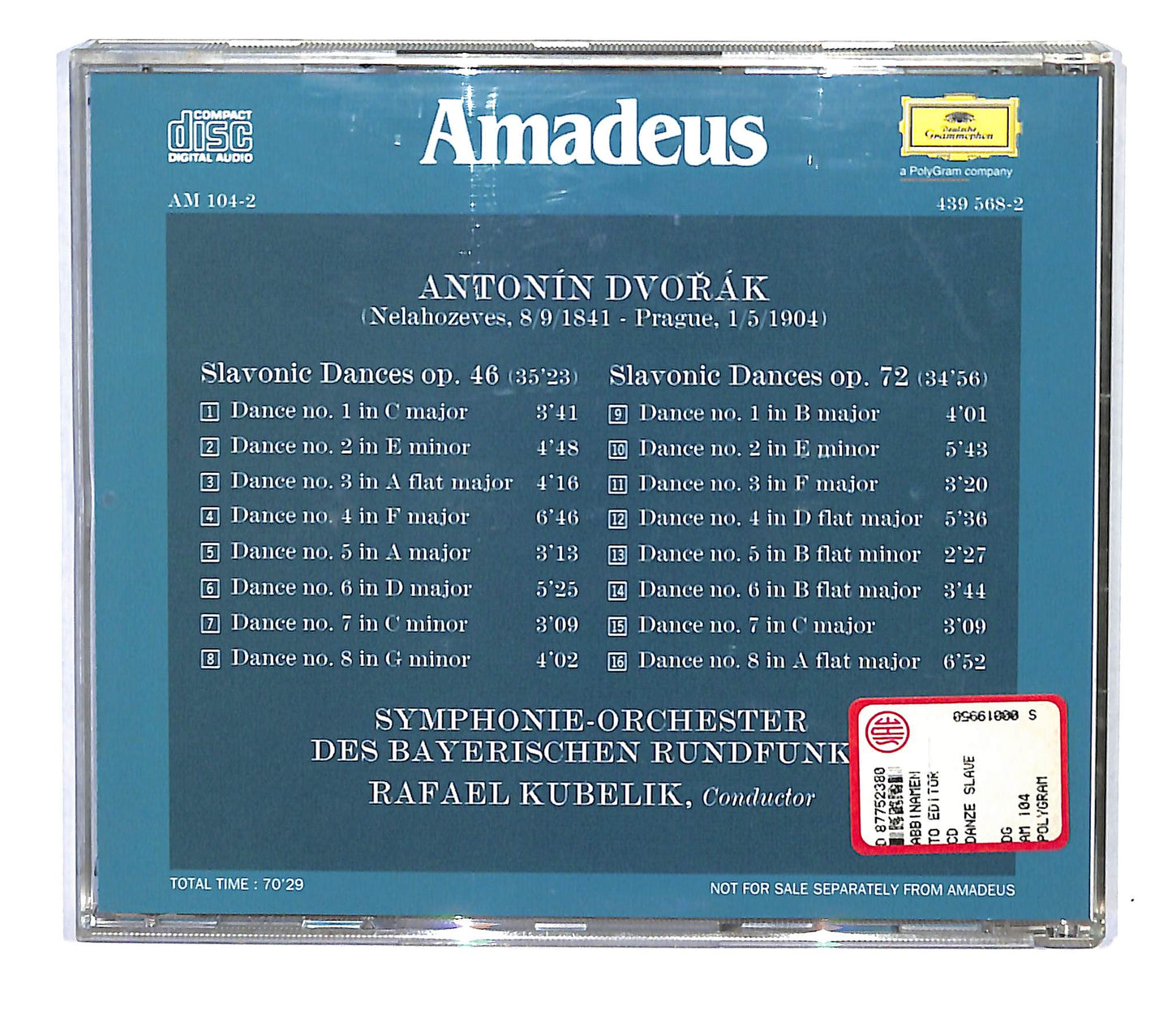 EBOND A. Dvorak - Slavonic Dances op.46 & 72 CD CB034337