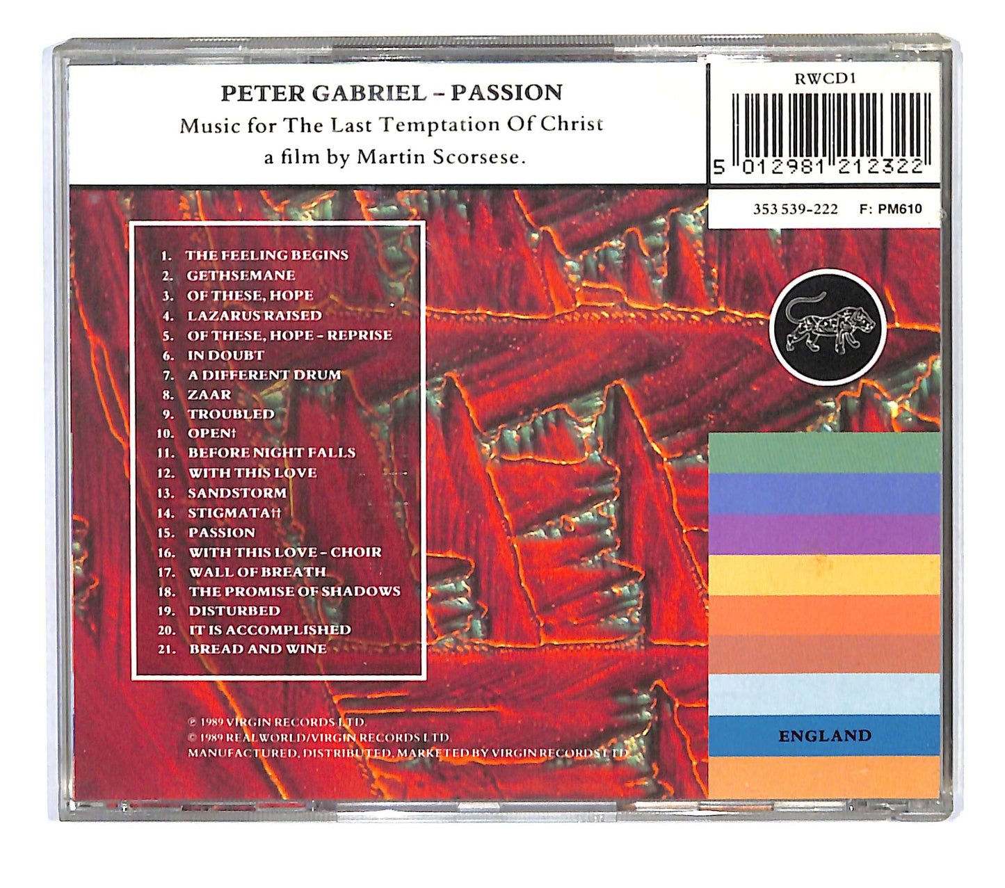 EBOND Peter Gabriel - Passion CD CB034340