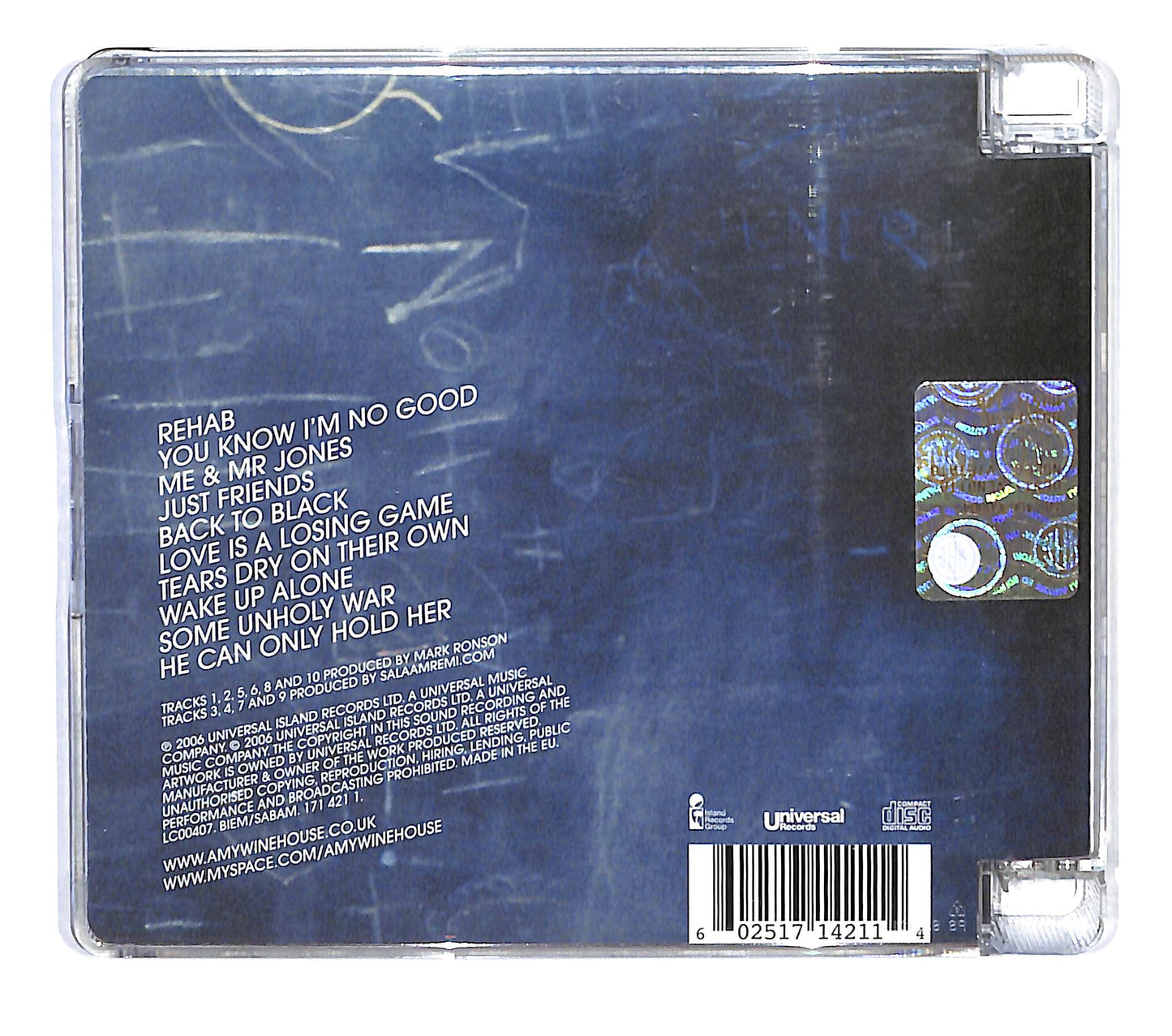EBOND Amy Winehouse - Back To Black SJB CD CB034350