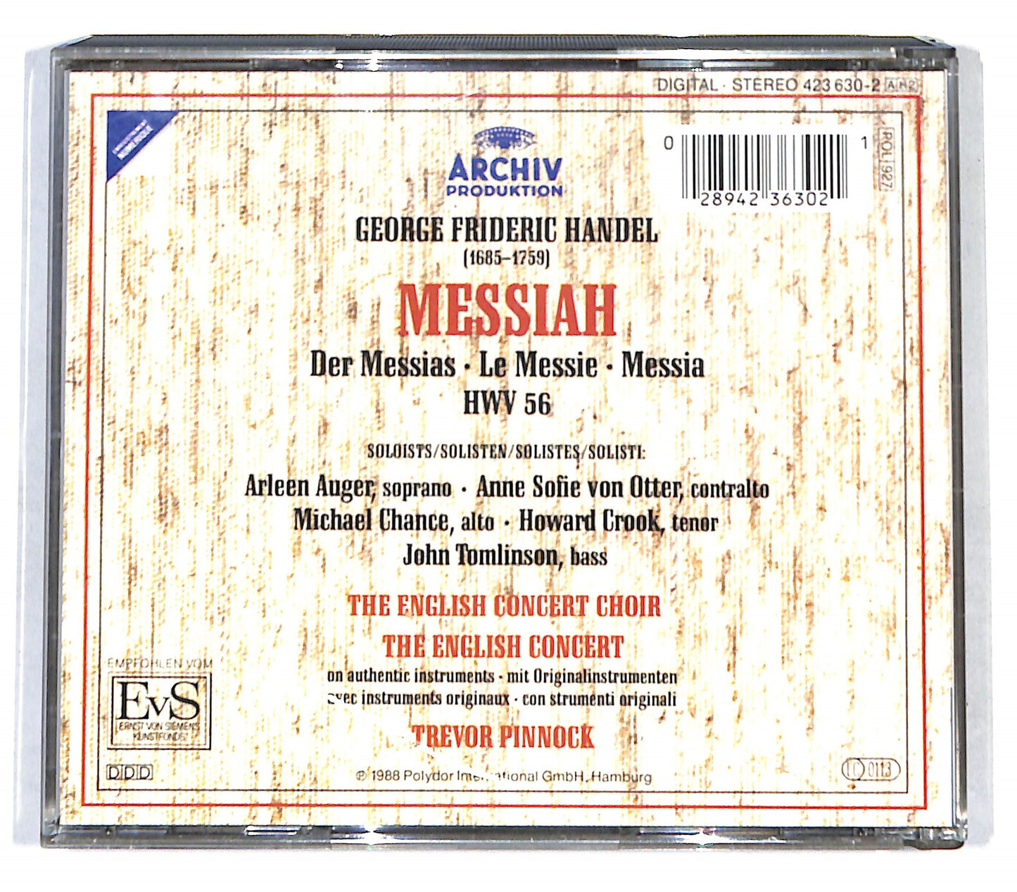 EBOND Handel - Messiah CD CB034601