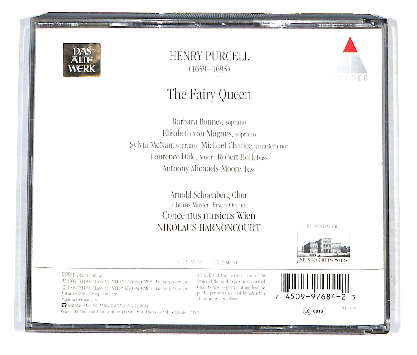 EBOND Purcell - The Fairy Queen CD CB034603