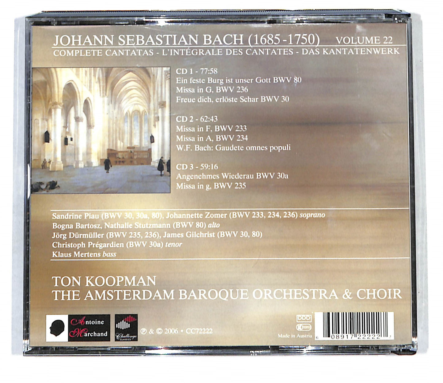 EBOND Ton Koopman - Bach Complete Cantatas Vol. 22 CD CB034606