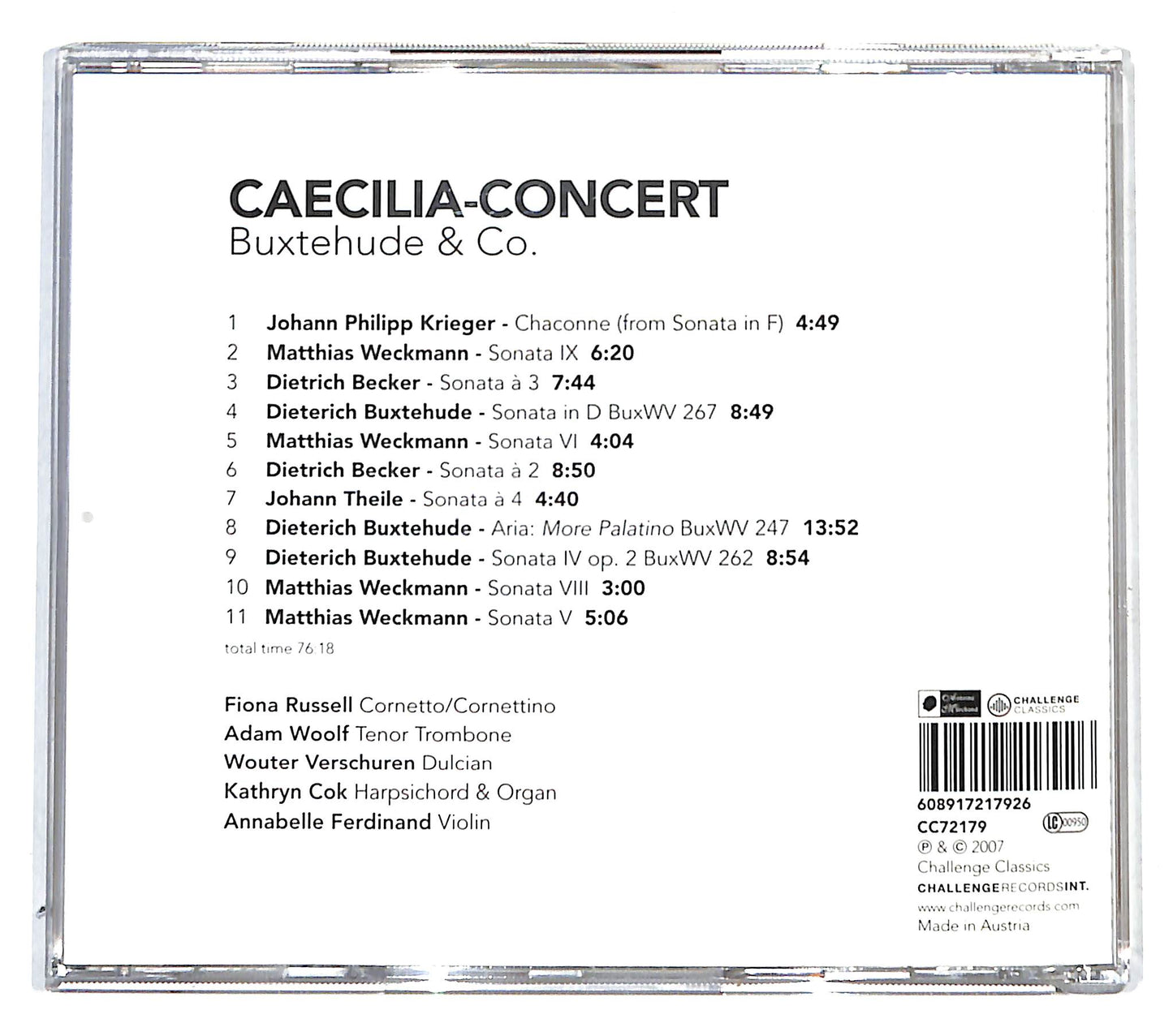 EBOND Caecilia Concert - Buxtehude & Co. CD CB034615