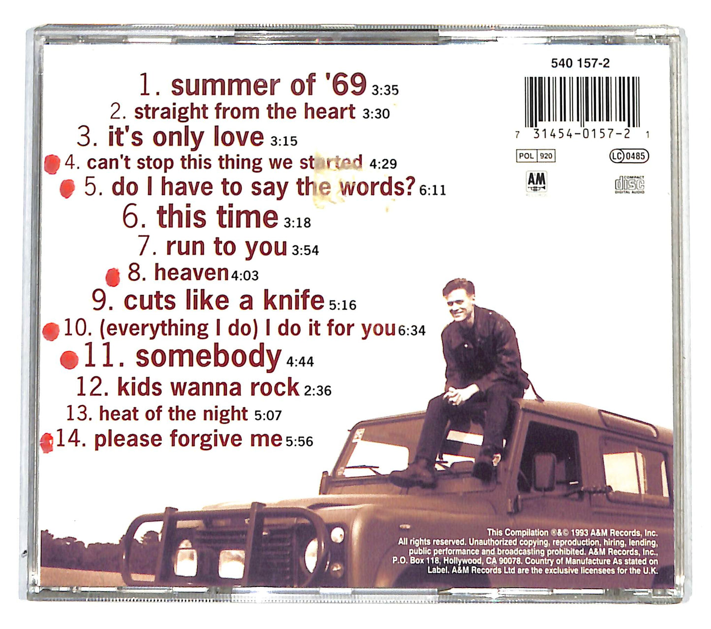 EBOND Bryan Adams - So Far So Good CD CB034642