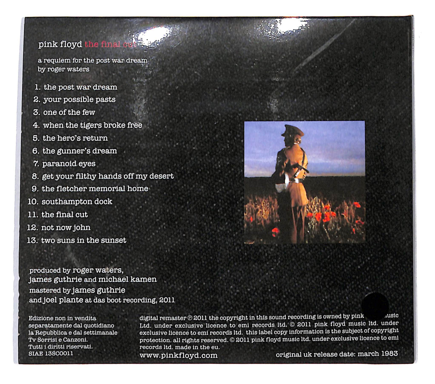 EBOND Pink Floyd - The Final Cut DIGIPACK CD CB036025
