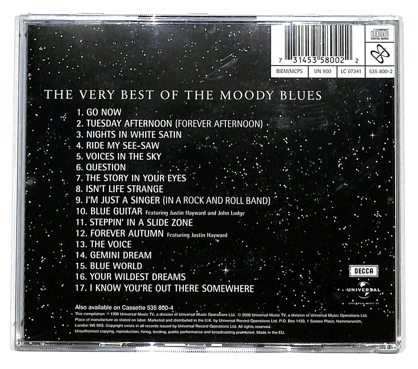 EBOND The Moody Blues - The Very Best Of The Moody Blues CD CB036314