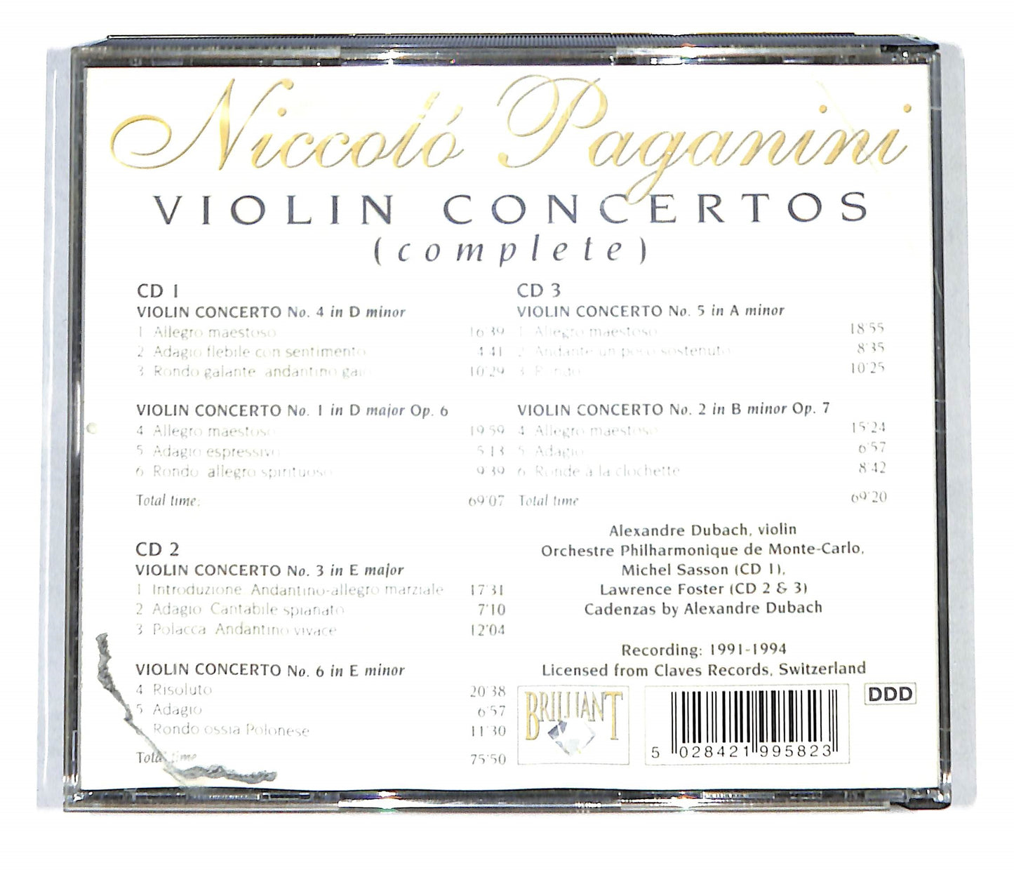 EBOND Paganini - Violin Concertos (Complete) CD CB036336