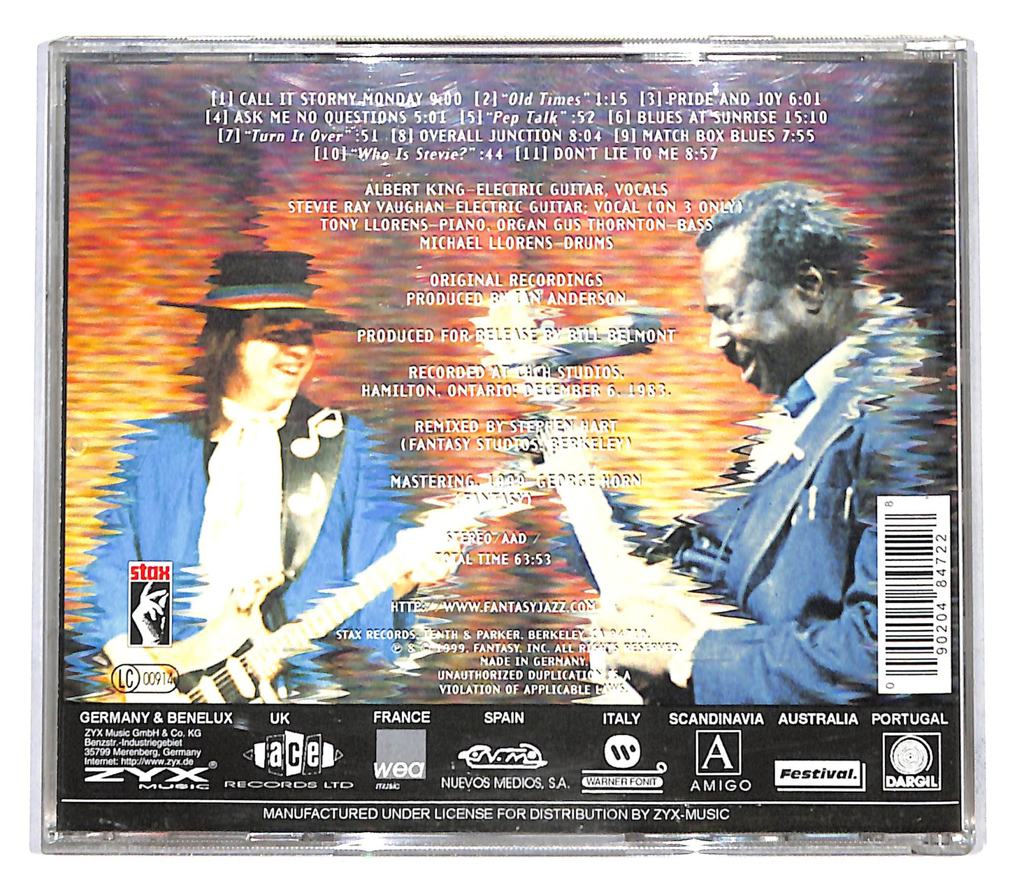 EBOND Albert King With Stevie Ray Vaughan - In Session CD CB036606
