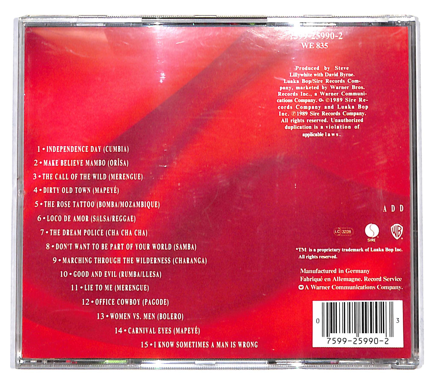 EBOND David Byrne - Rei Momo CD CB036610