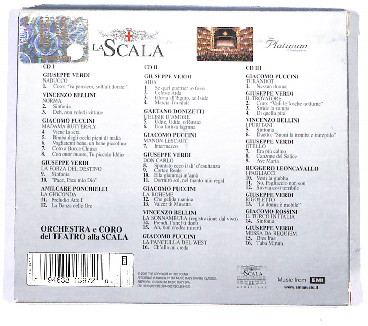 EBOND Various - La Scala - The Platinum Collection CD CB037122