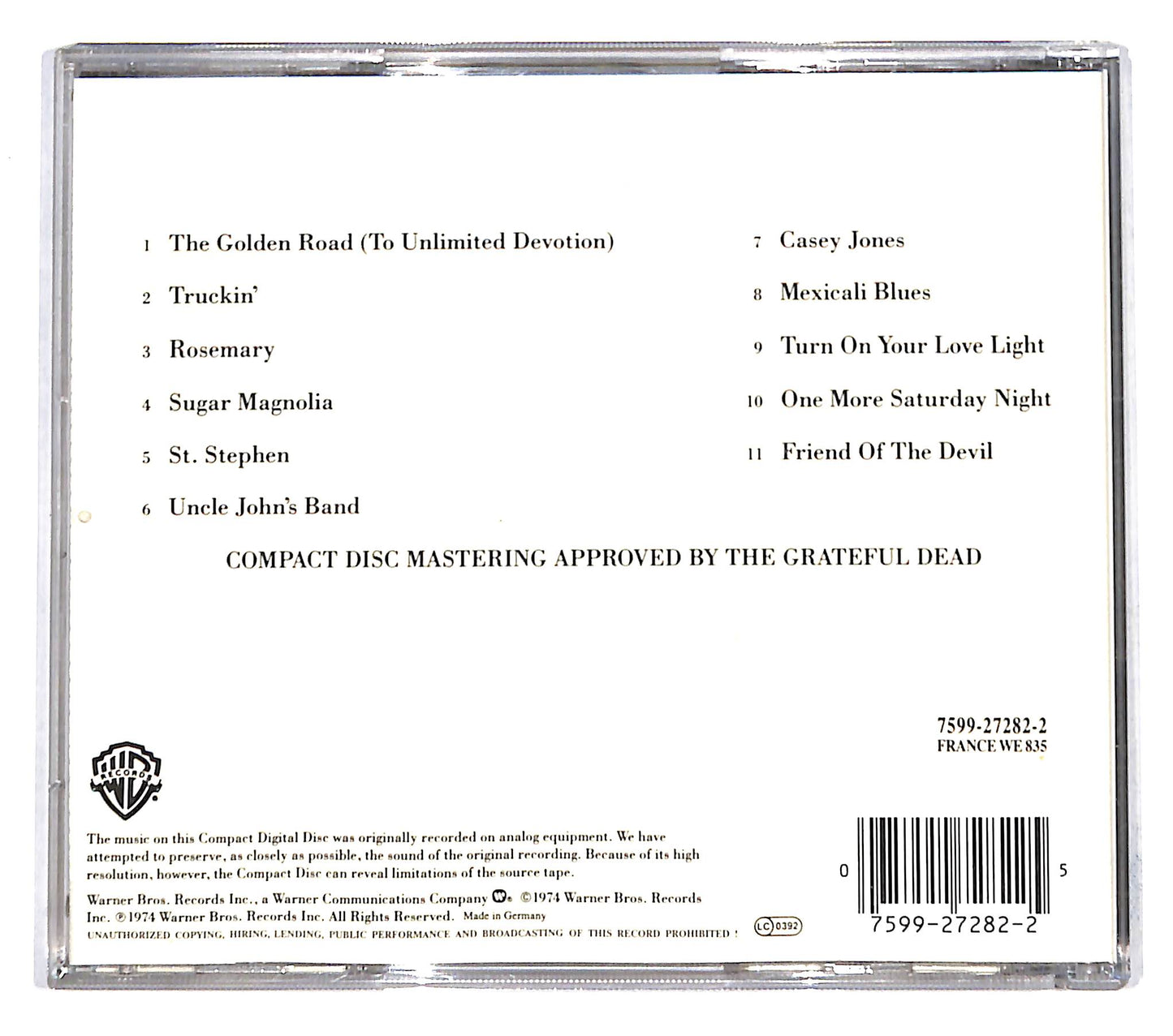 EBOND Grateful Dead - Skeletons From The Closet CD CB037128