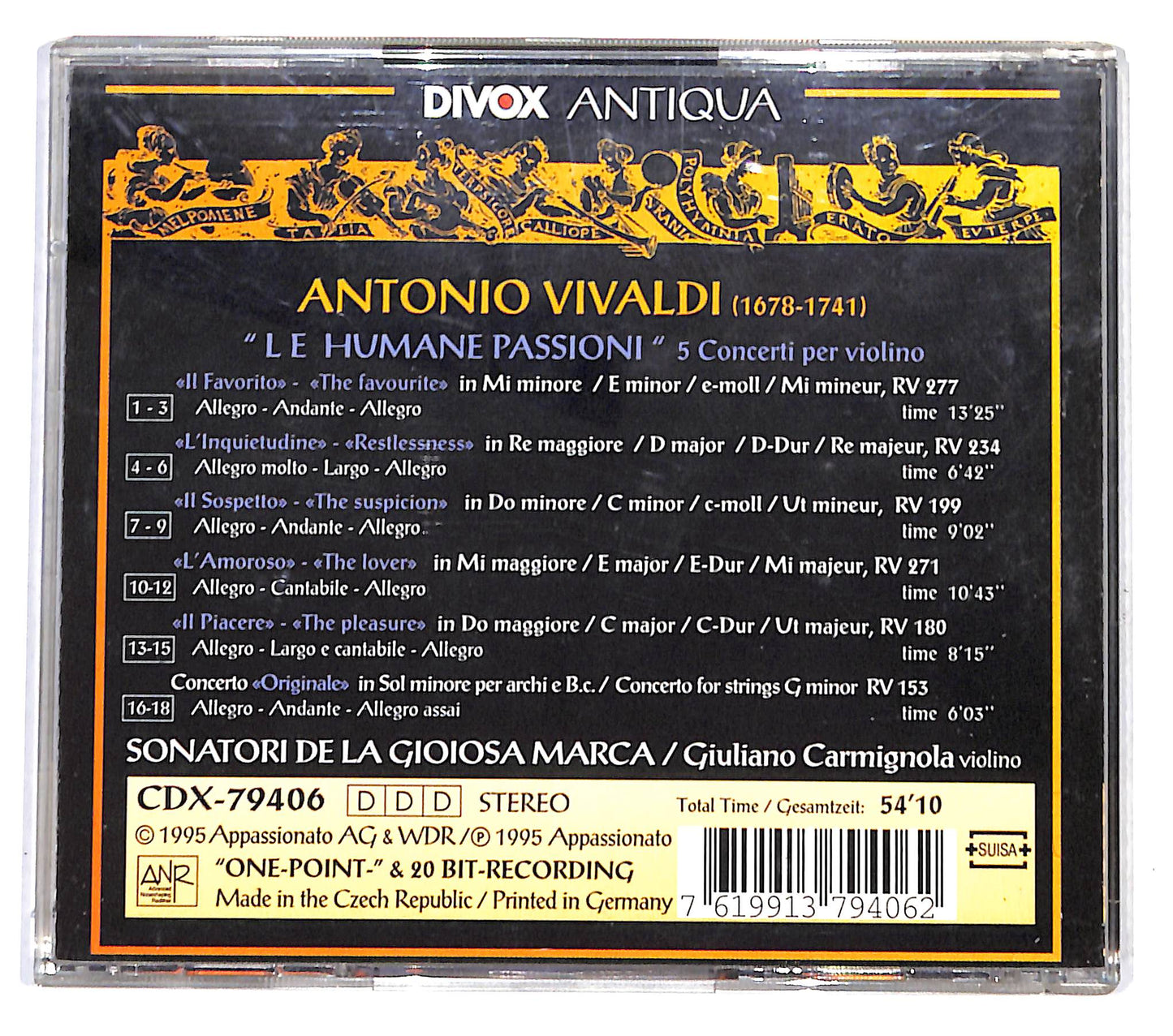 EBOND Antonio Vivaldi - Le Humane Passioni CD CB037352