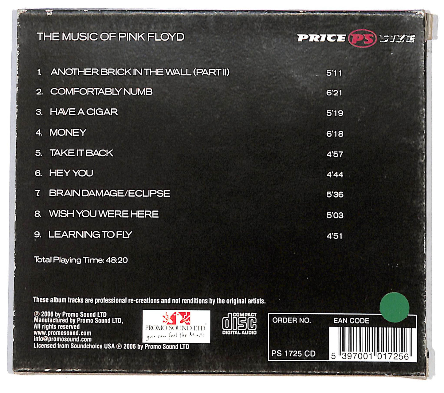 EBOND T.A.T - The Music Of Pink Floyd CD CB037503