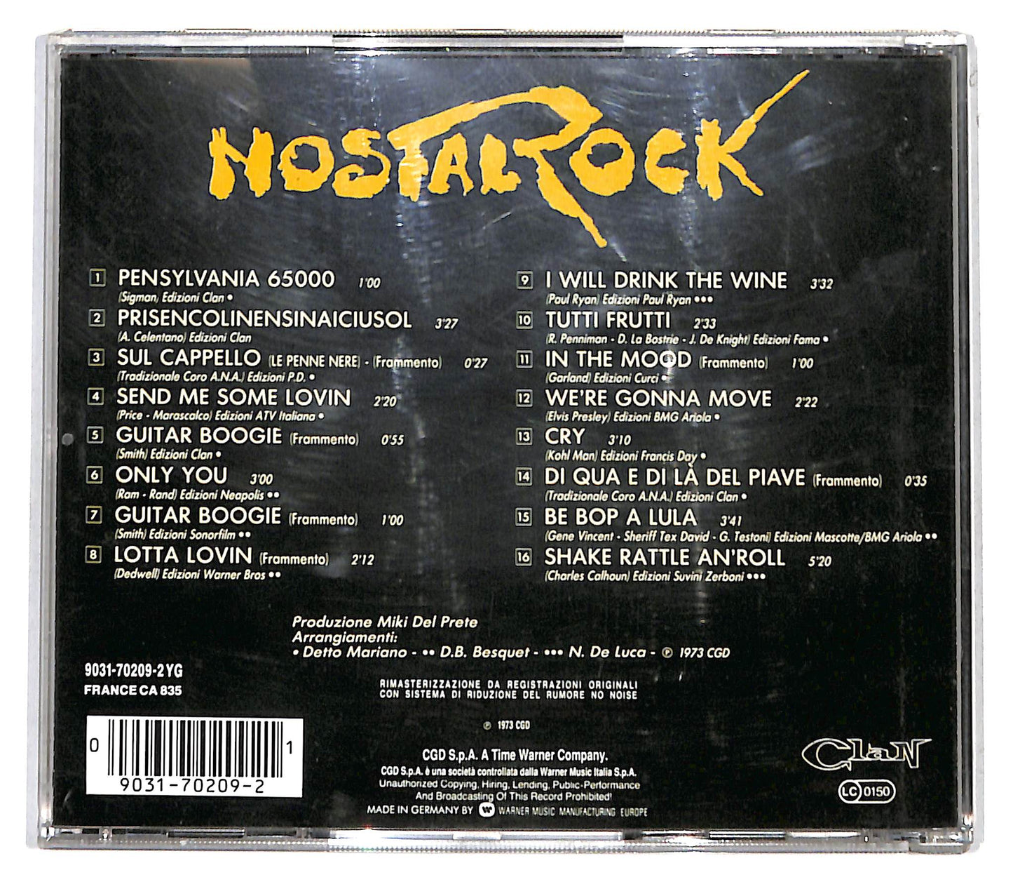 EBOND Adriano Celentano - Nostalrock CD CB037508
