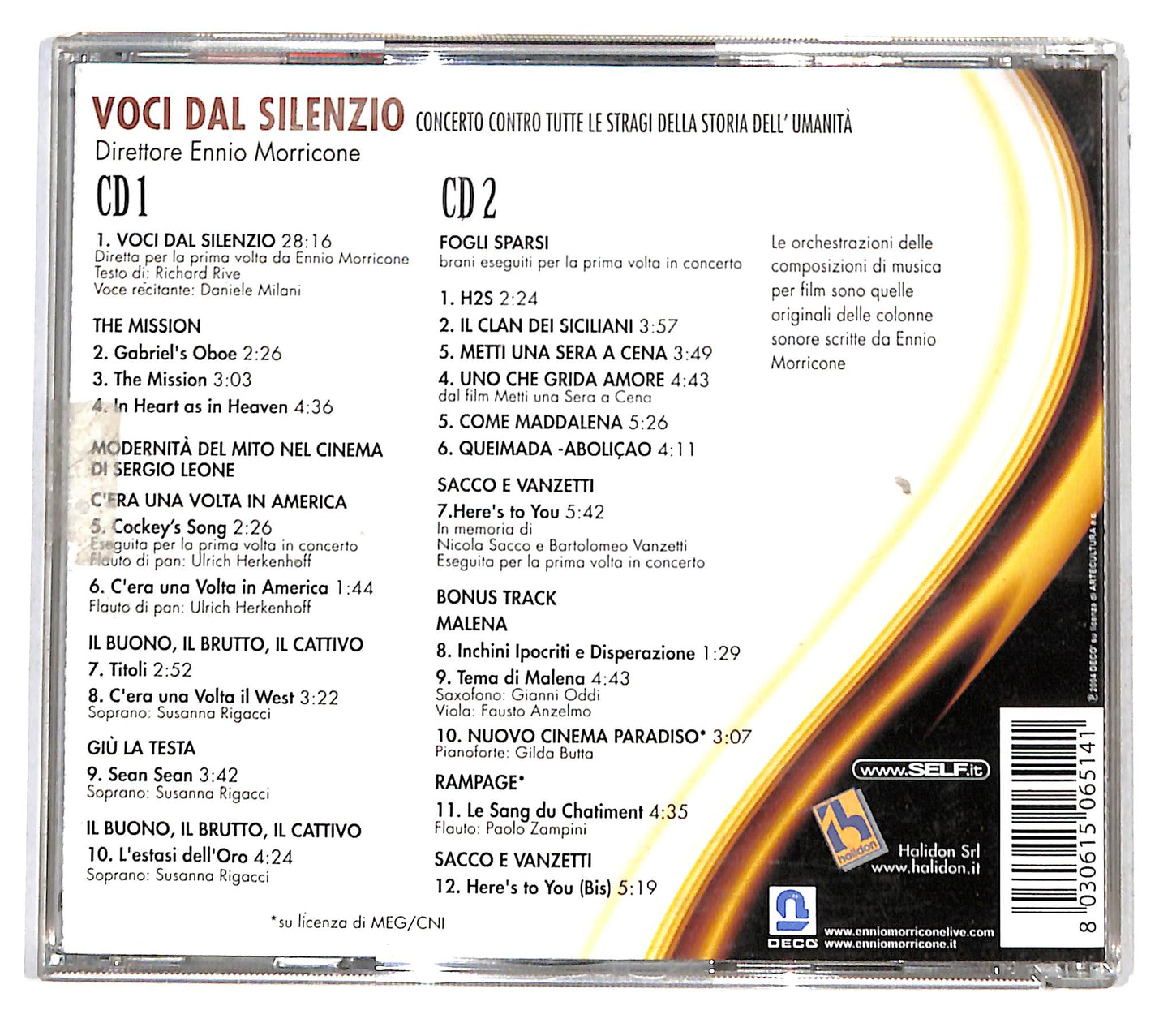 EBOND Ennio Morricone - Voci Dal Silenzio CD CB037514
