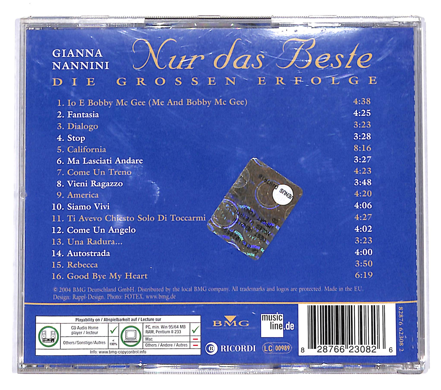 EBOND Gianna Nannini - Die Grossen Erfolge CD CB037524