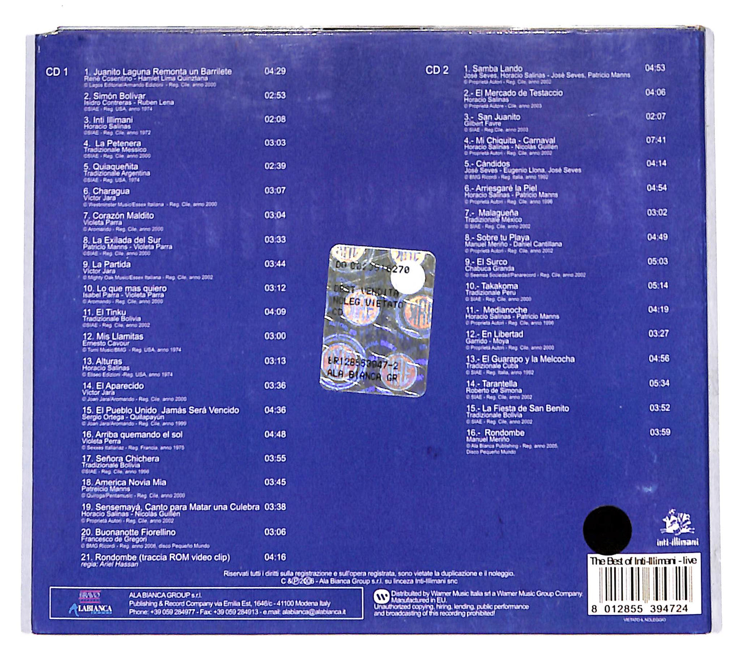 EBOND Inti-Illimani - The Best Of Inti-Illimani CD CB037542