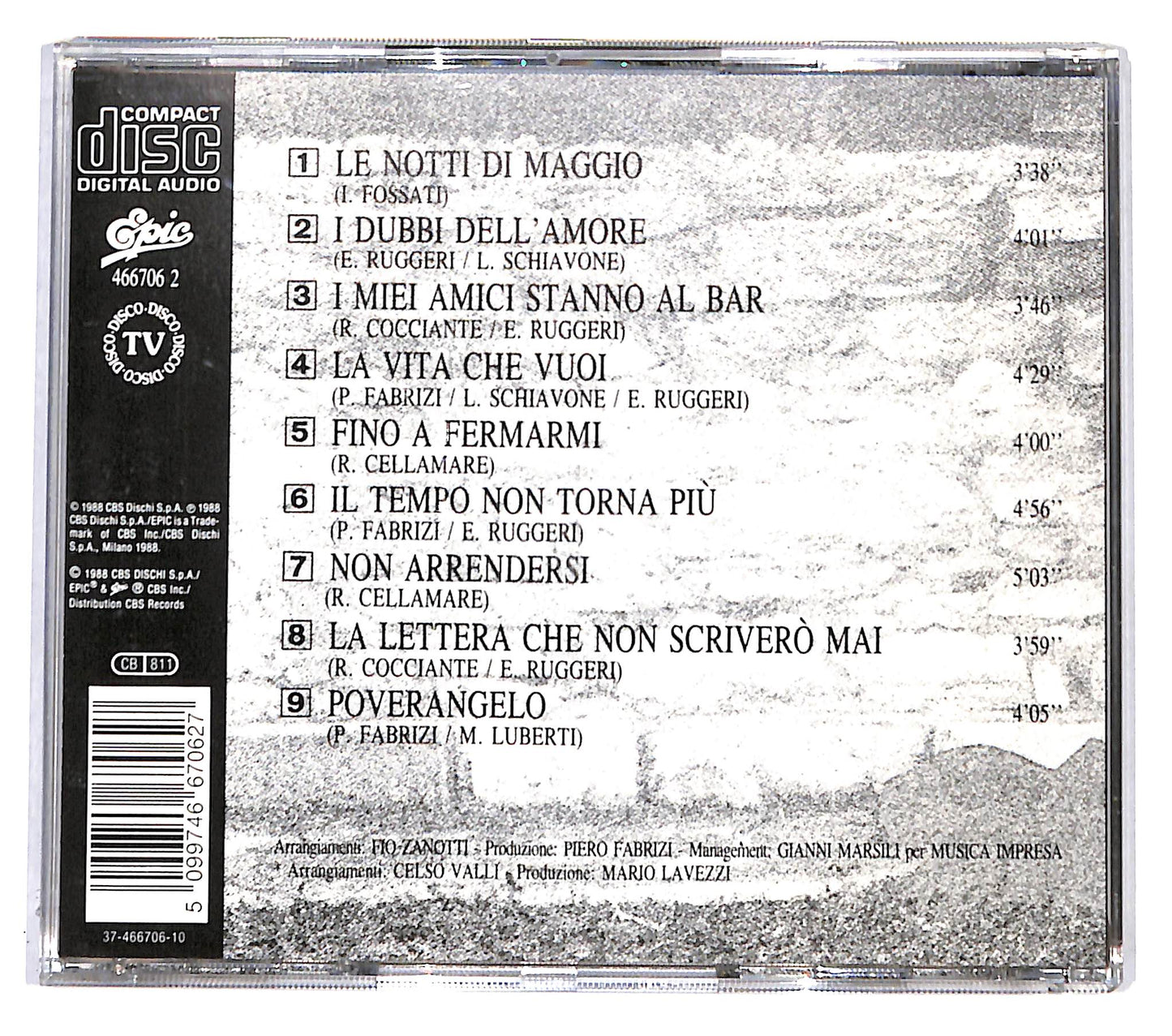 EBOND Fiorella Mannoia - Canzoni Per Parlare CD CB037805