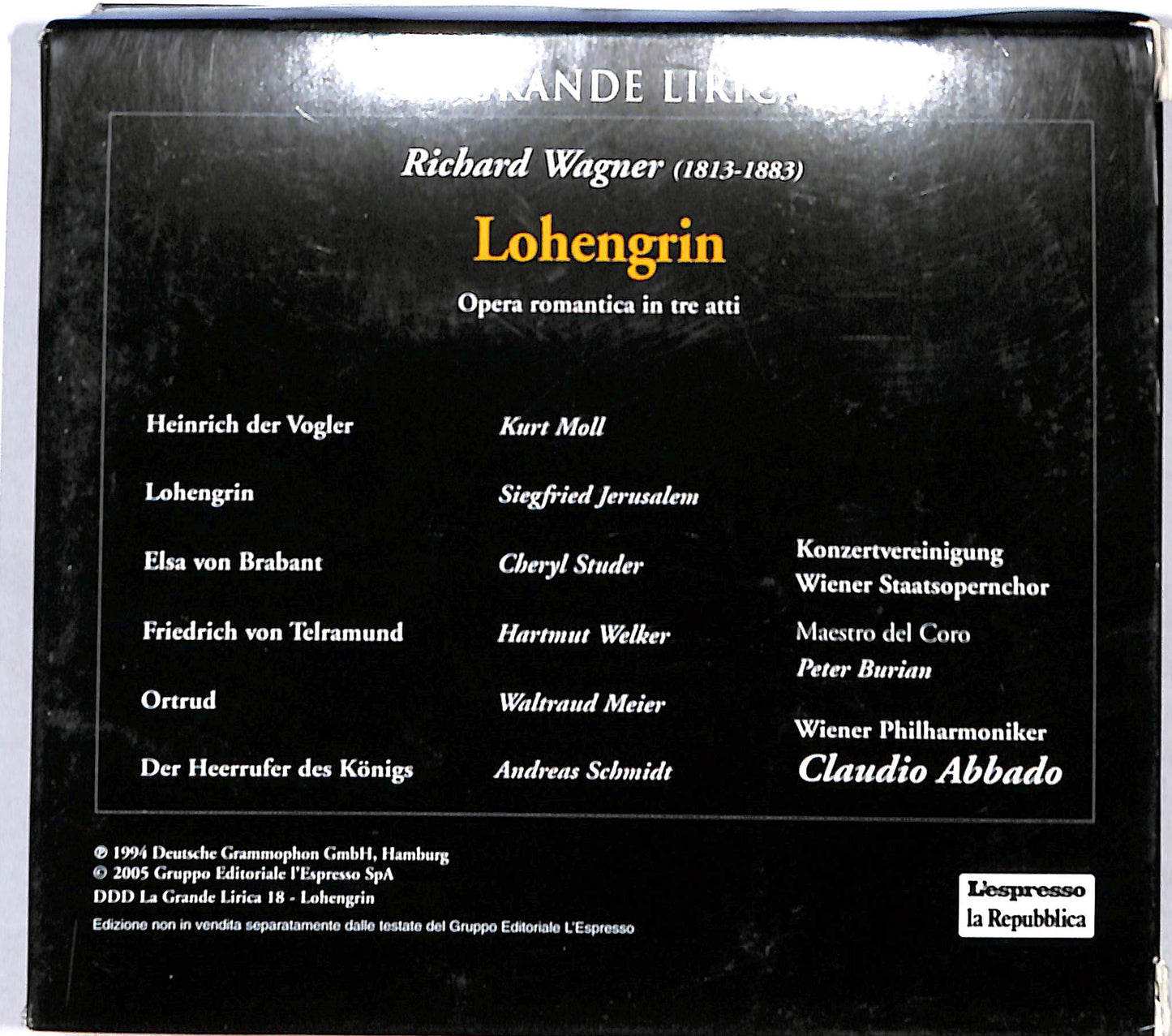 EBOND Richard Wagner - Lohengrin EDITORIALE CD CB038419