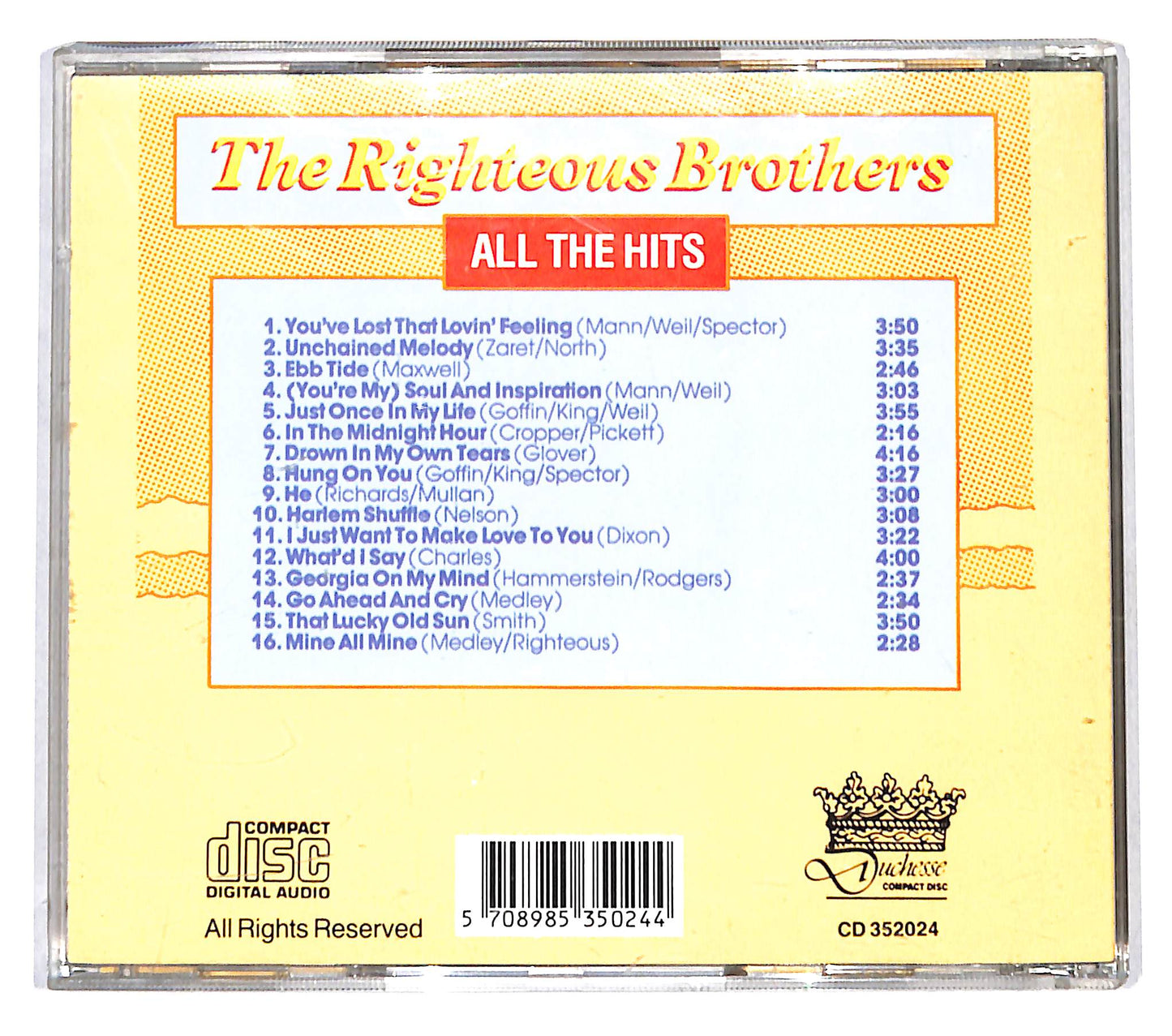 EBOND The Righteous Brothers - All The Hits CD CB039028