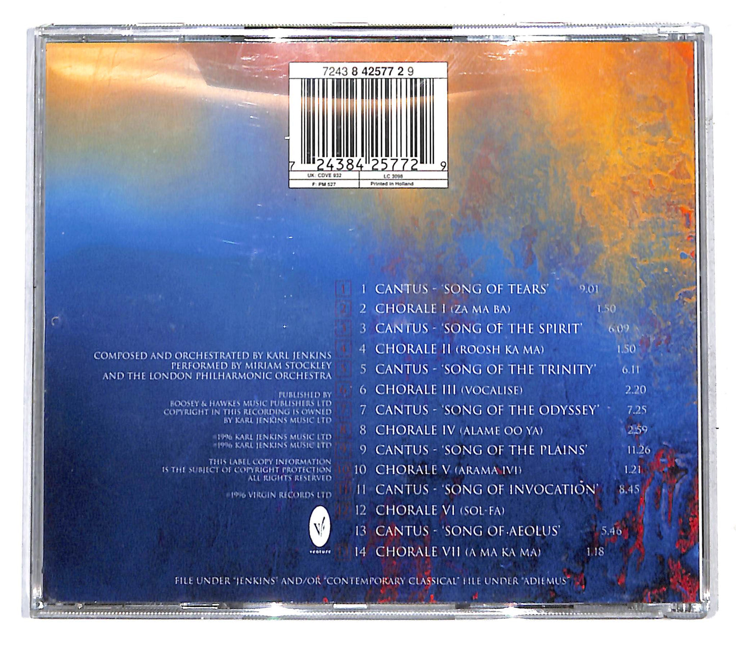 EBOND Adiemus , Karl Jenkins - Adiemus II - Cantata Mundi CD CB040345