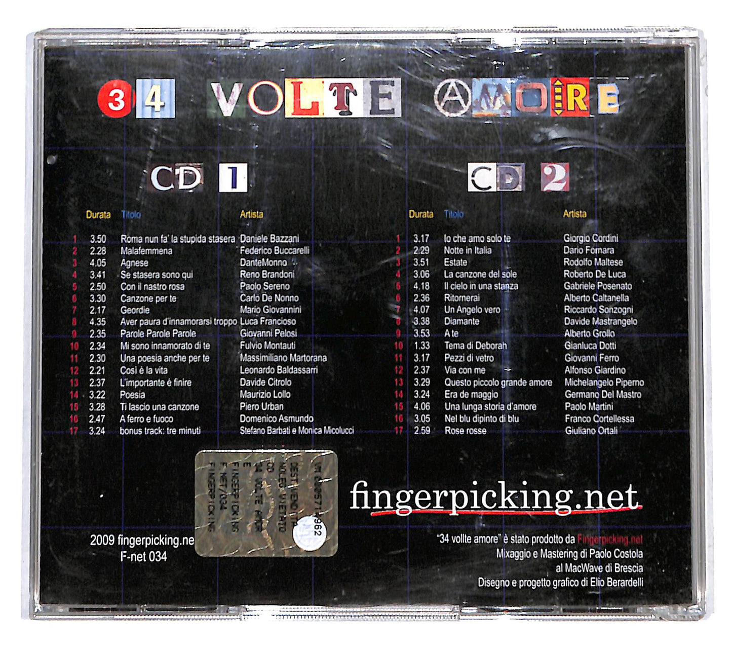 EBOND Various - 34 Volte Amore CD CB040705
