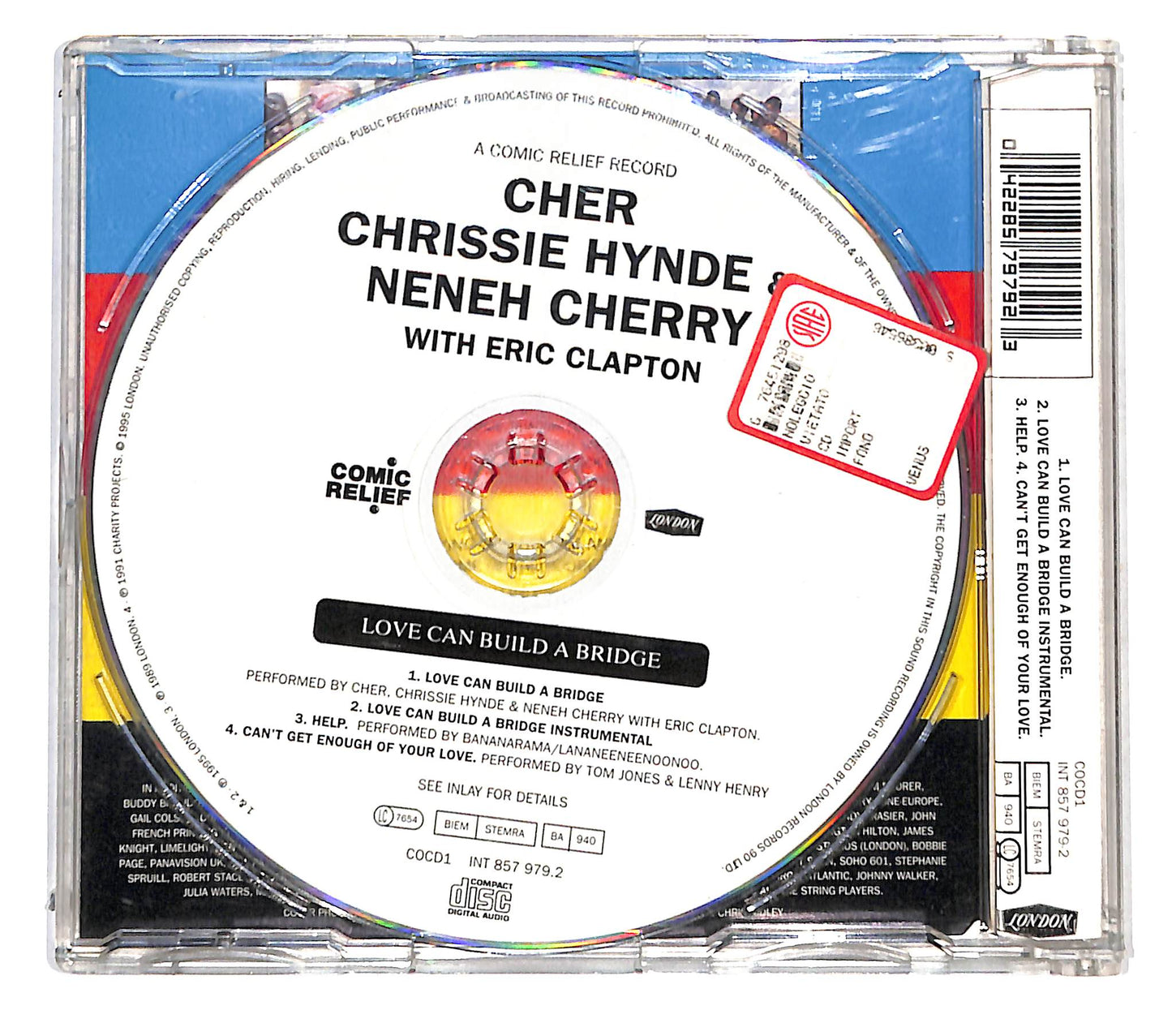 EBOND Cher Hynde &Cherry With Eric Clapton - Love Can Build A Bridge CD CB040743