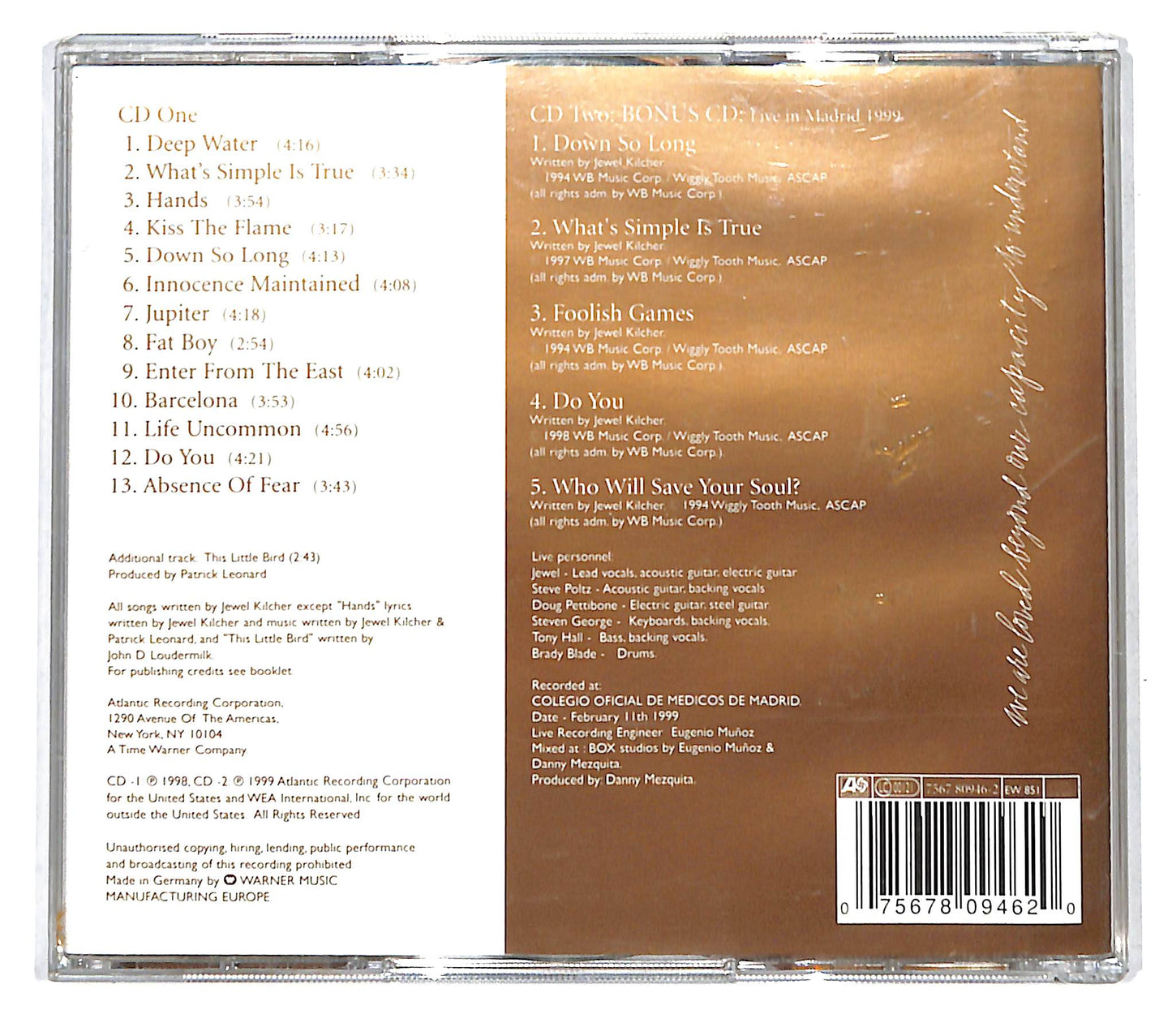 EBOND Jewel - Spirit CD CB040937
