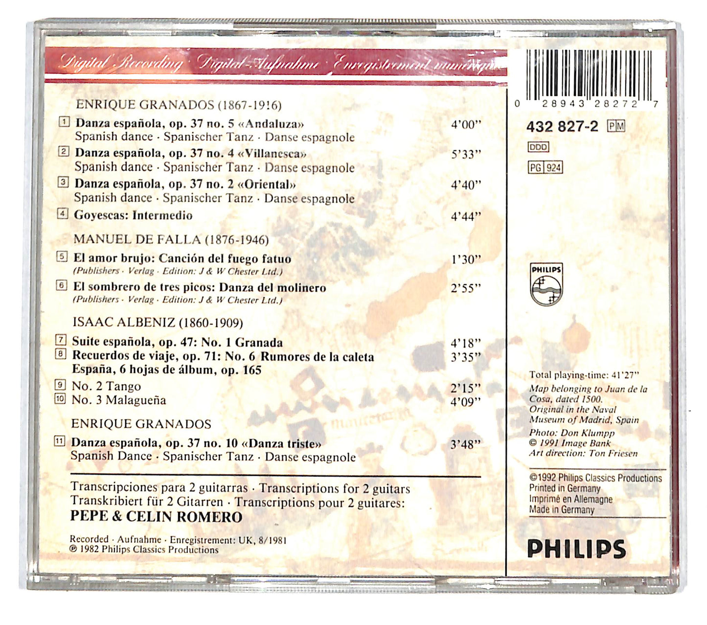 EBOND Pepe & Celin Romero - Famous Spanish Dances CD CB040956