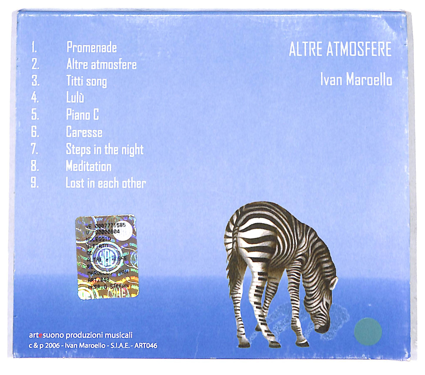 EBOND Ivan Maroello - Altre Atmosfere CD CB041139
