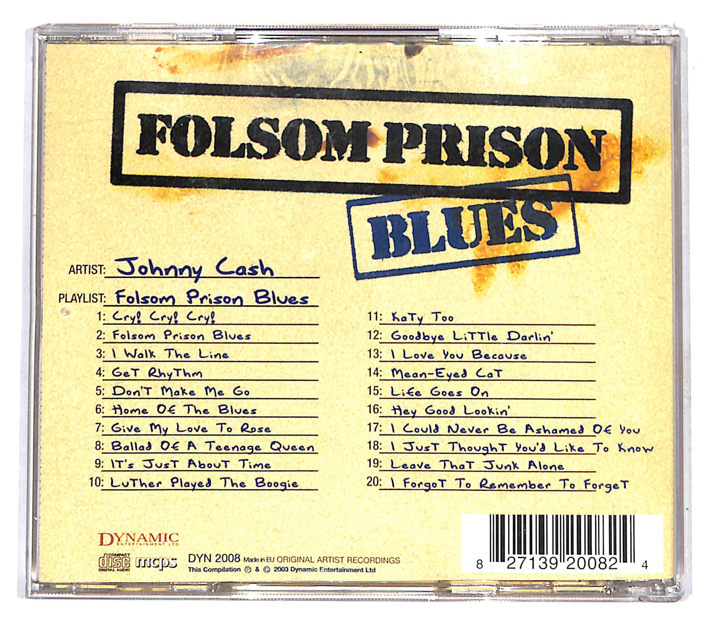 EBOND Johnny Cash - Folsom Prison Blues CD CB041314