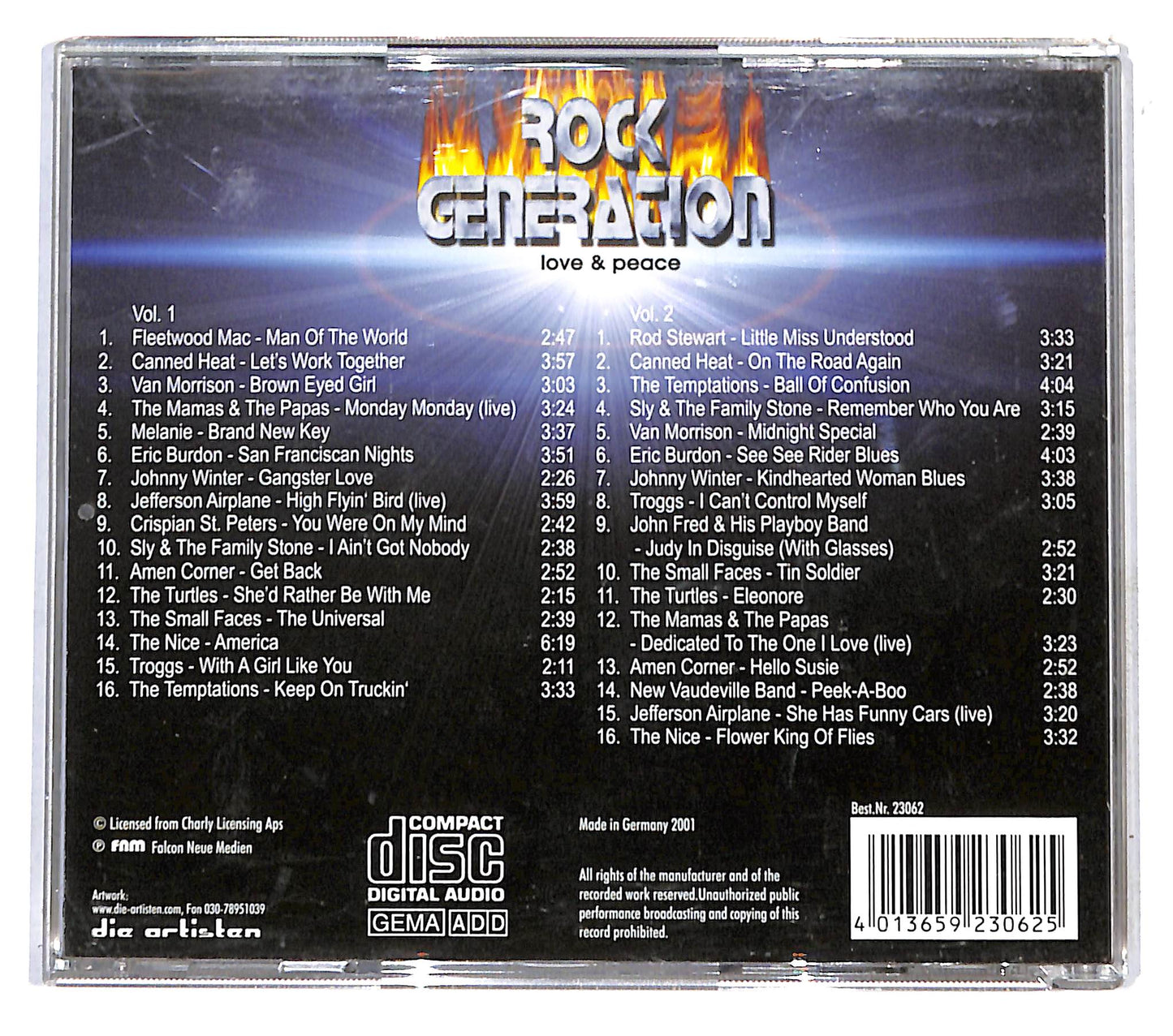EBOND Various - Rock Generation - Love & Peace CD CB041334