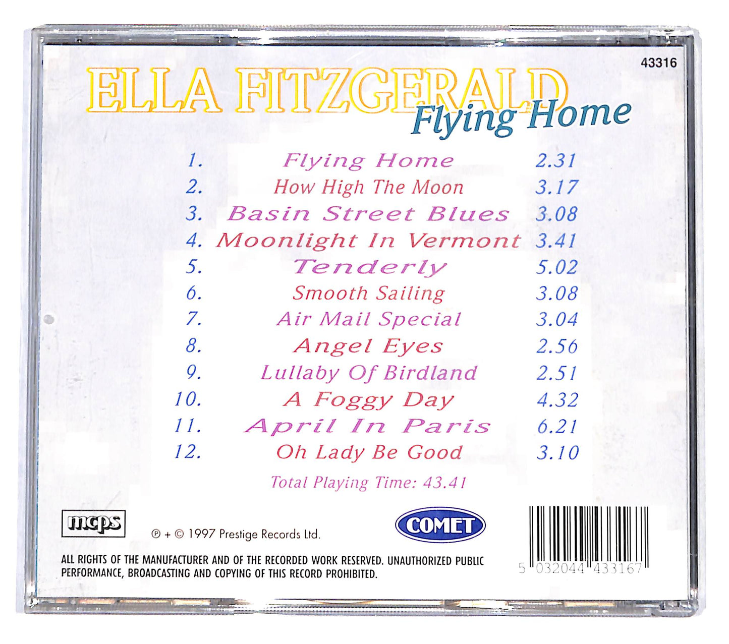 EBOND Ella Fitzgerald - Flying Home CD CB041507