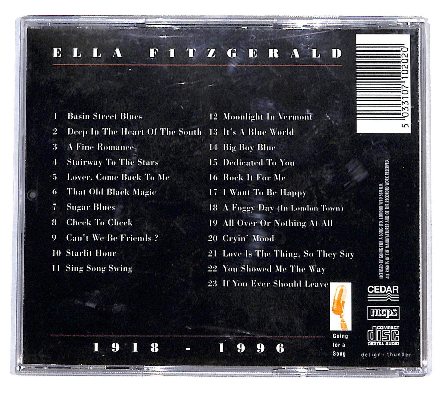 EBOND Ella Fitzgerald - 1918 - 1996 CD CB041519