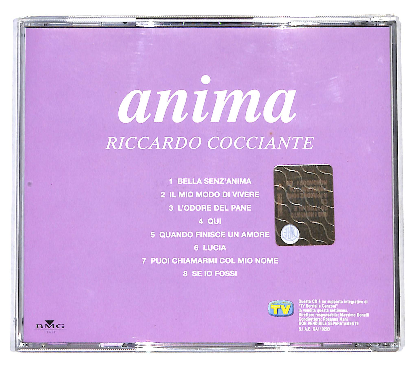 EBOND Riccardo Cocciante - Anima EDITORIALE CD CB041531