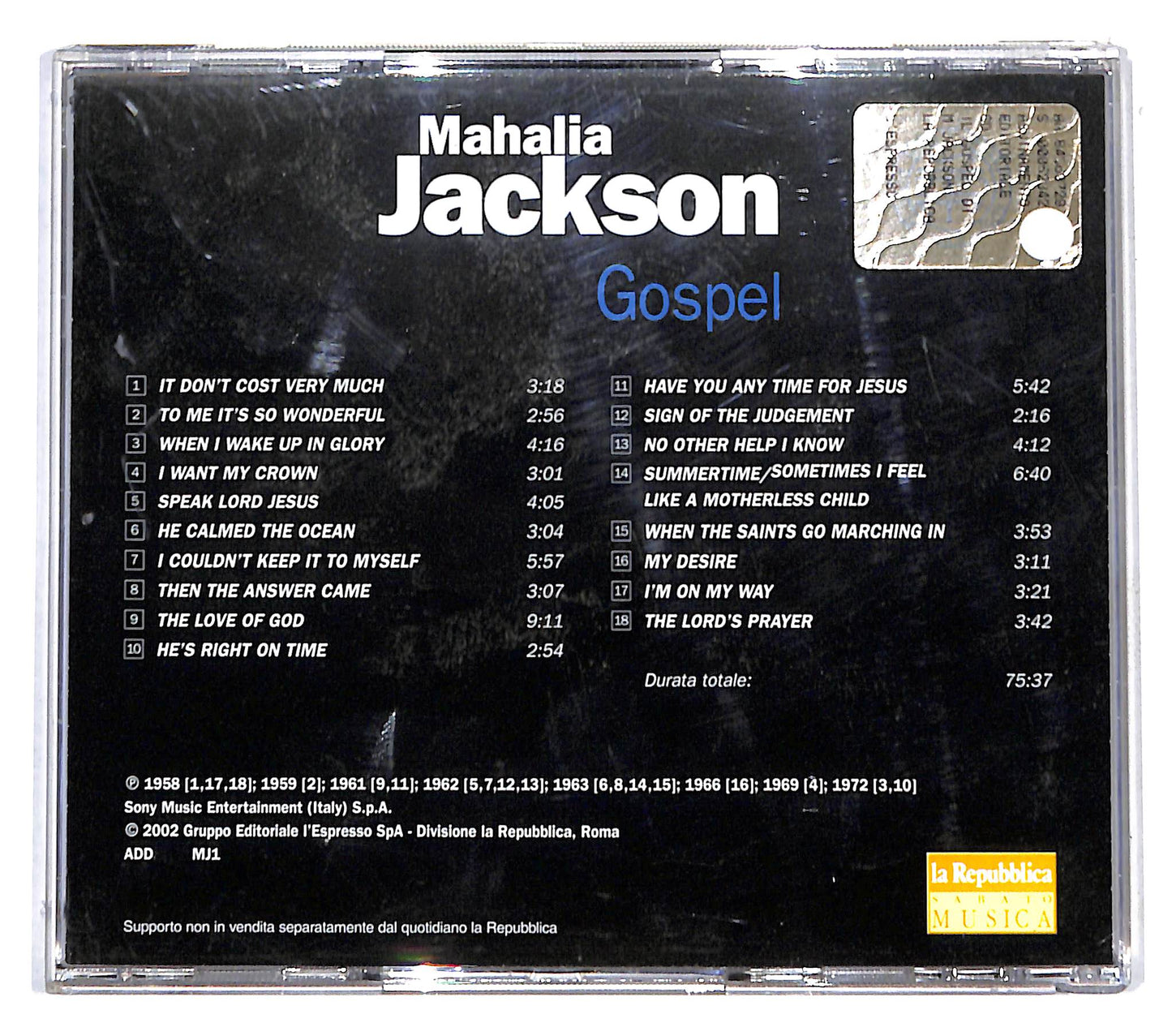EBOND Mahalia Jackson - Gospel CD CB041538