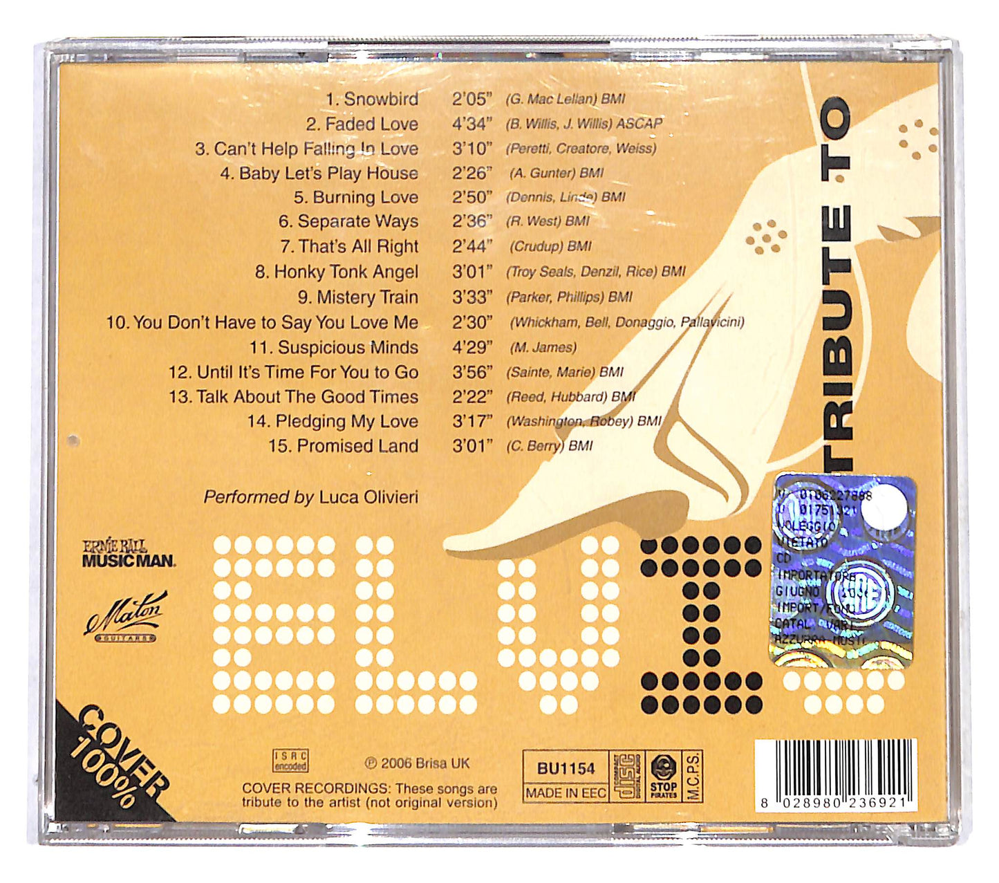 EBOND Luca Olivieri - Tribute to Elvis CD CB041905