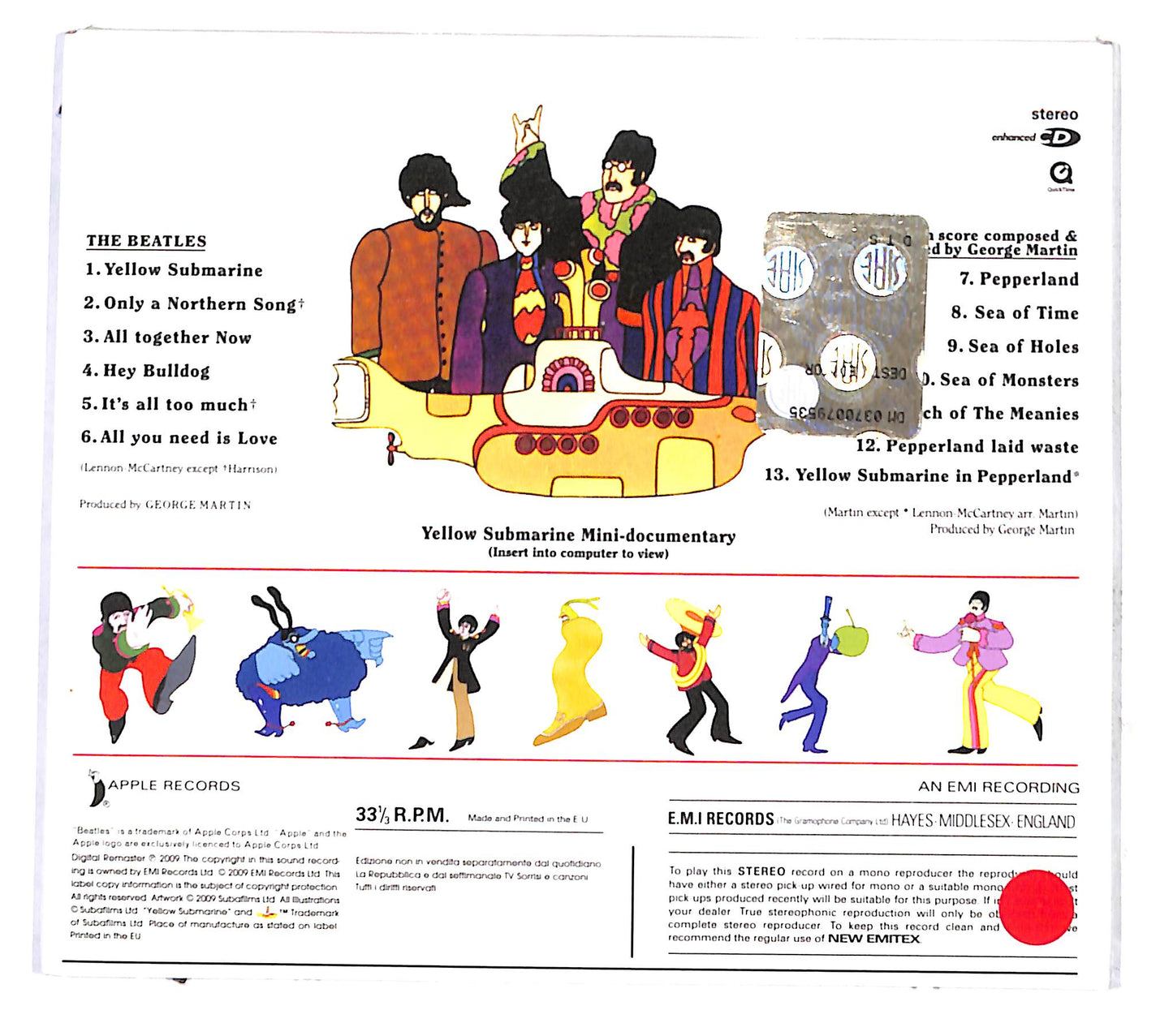 EBOND The Beatles - Yellow Submarine DIGIPACK CD CB041907