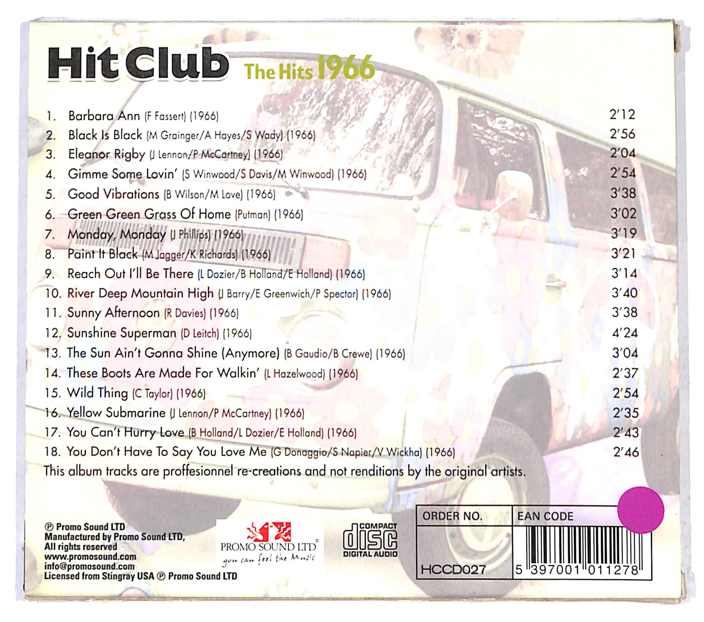 EBOND Various - Hit Club - The Hits 1966 CD CB041910