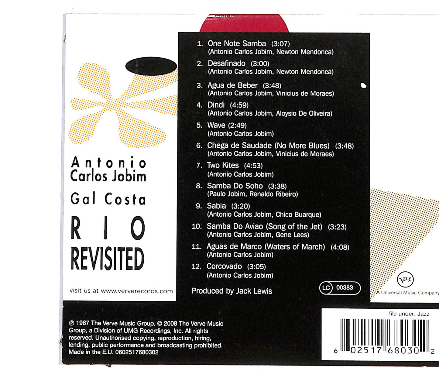 EBOND Antonio Carlos Jobim - Gal Costa - Rio Revisited CD CB041927