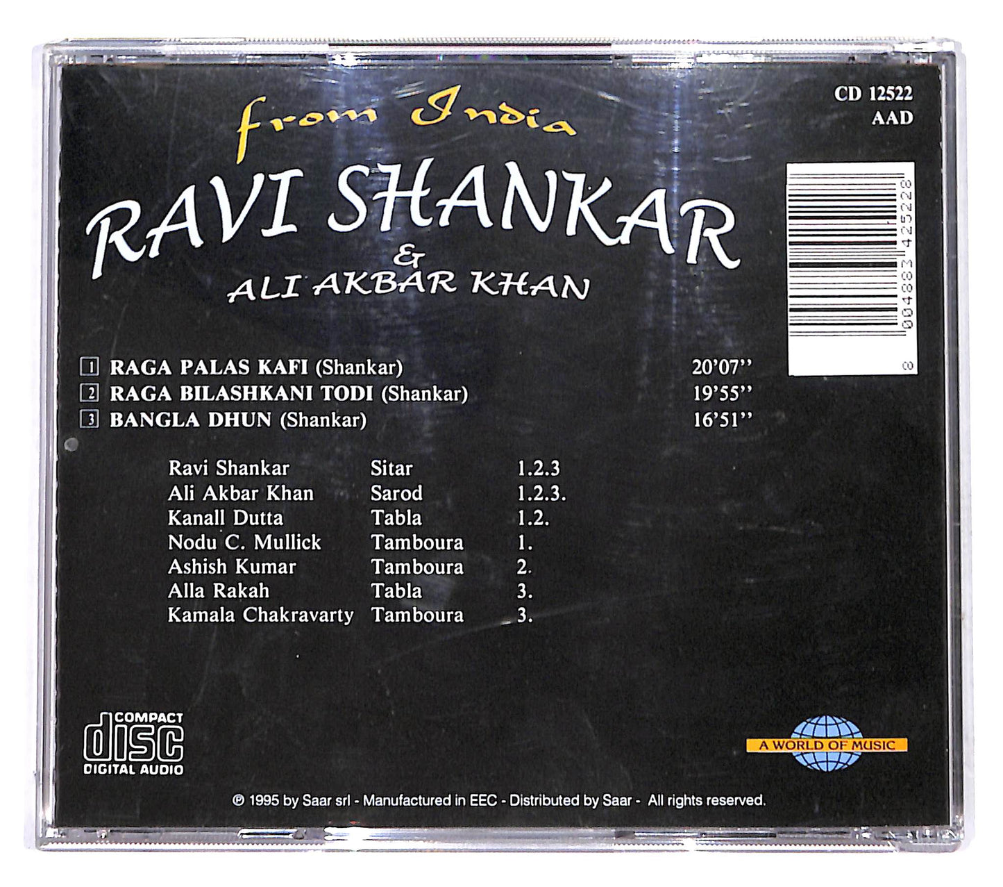EBOND Ravi Shankar & Ali Akbar Khan - From India CD CB042619