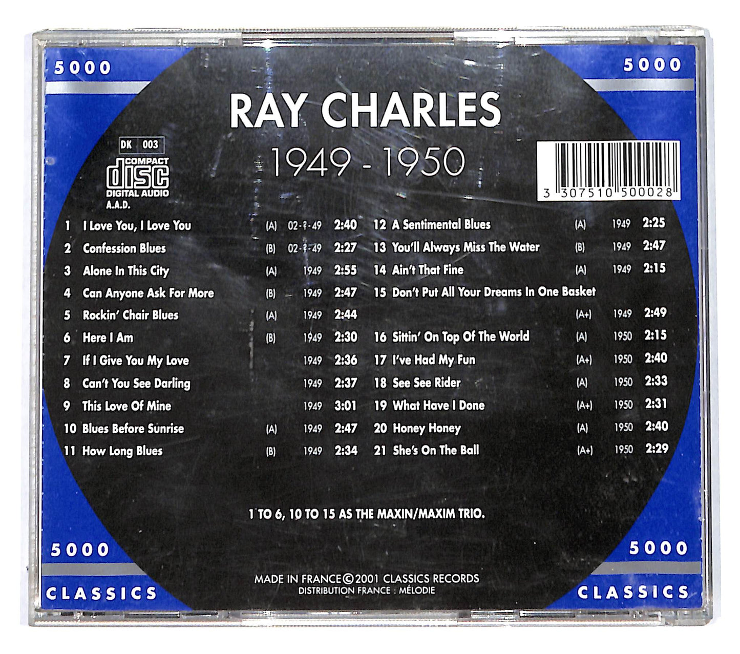 EBOND Ray Charles - The Chronological Ray Charles 1949-1950 CD CB043211
