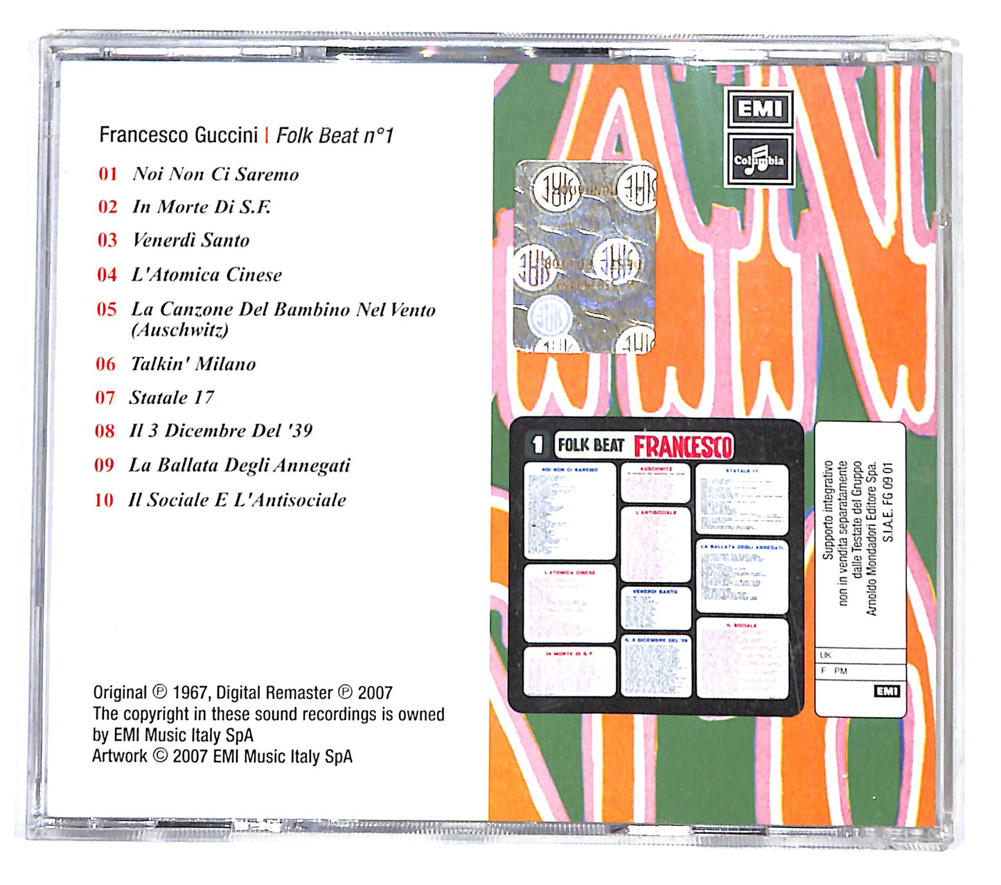 EBOND Francesco Guccini - Folk Beat N°1 EDITORIALE CD CB043235