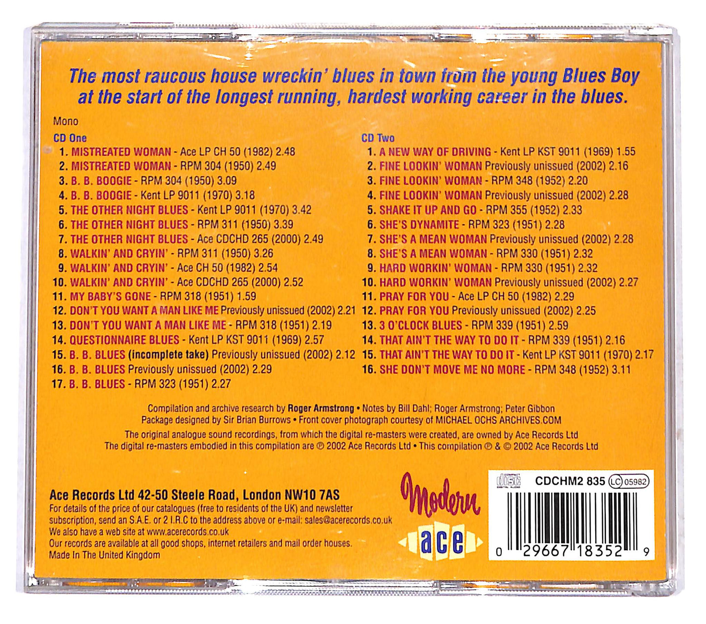 EBOND B.B. King - The Modern Recordings 1950-1951 CD CB044619